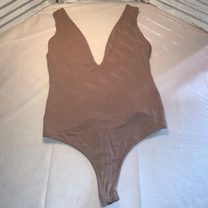 Naked Wardrobe v-neck bodysuit
